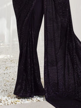 Womens Premium Fashion Ethnic Black Color Saree-MLSHWSA2058BLK0ONE